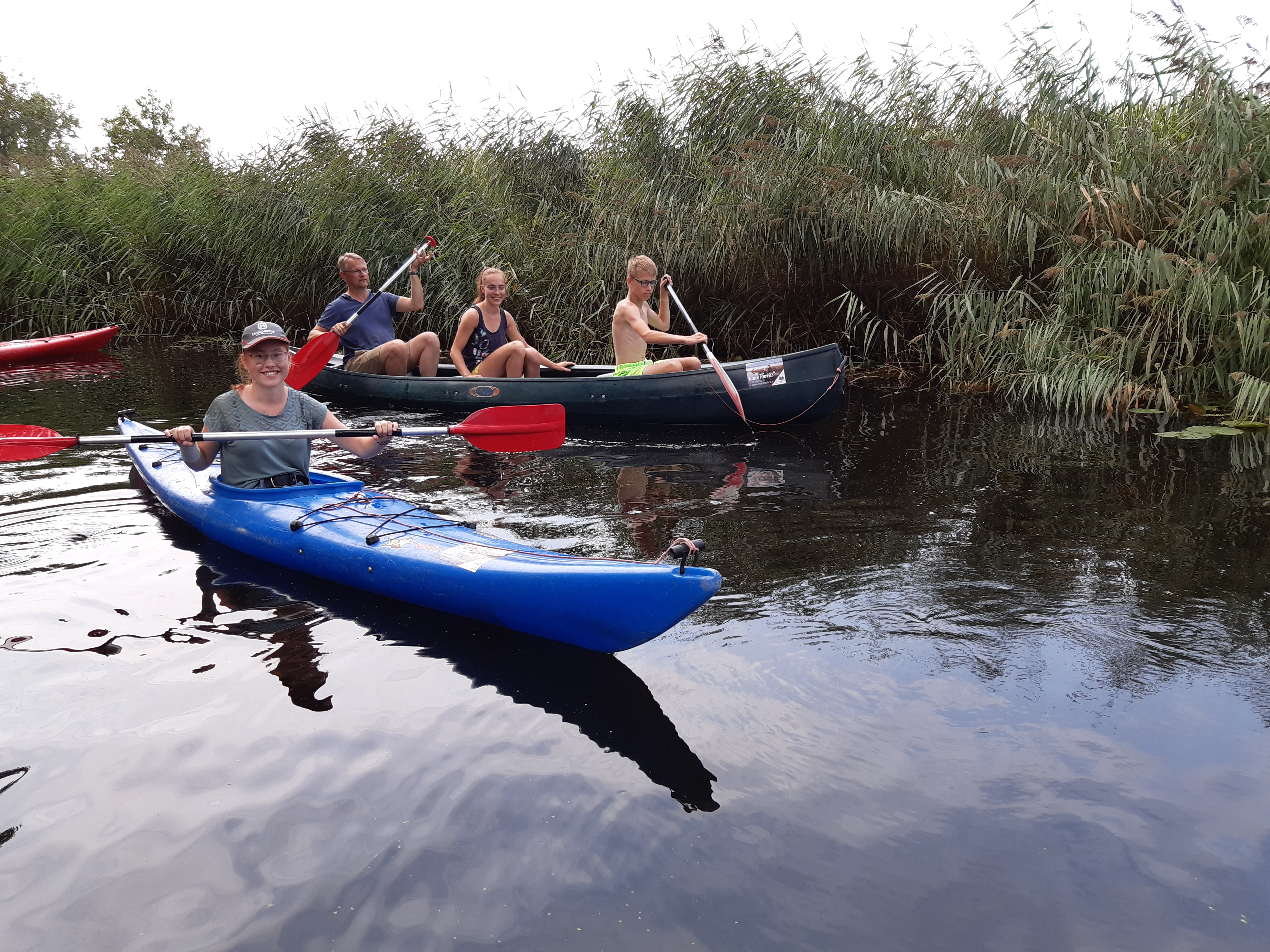 Varen met een kano in Friesland